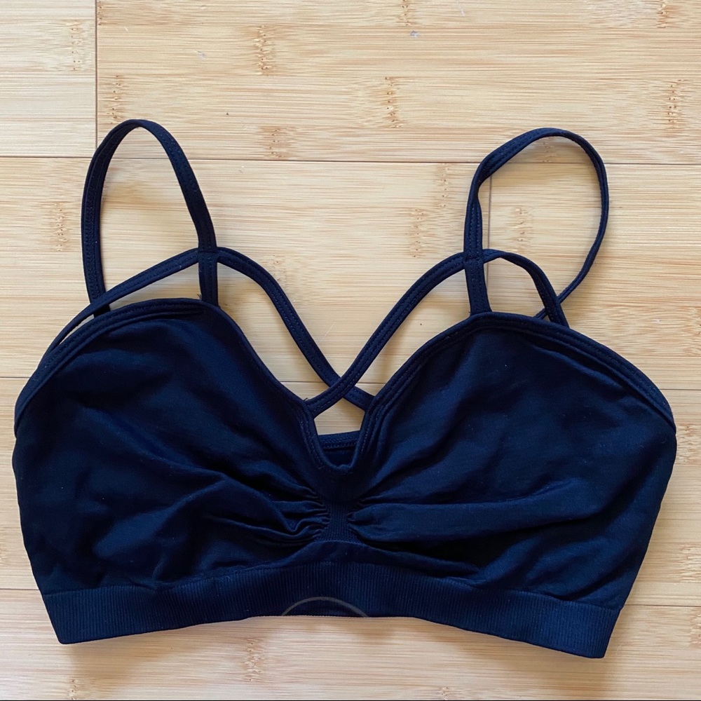 Strapped Black Bandeau